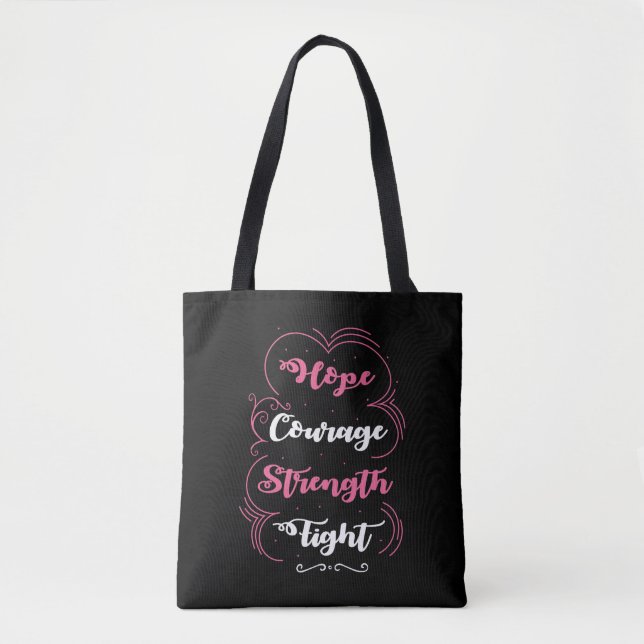 Breast Cancer Awareness Tote Bag (Front)