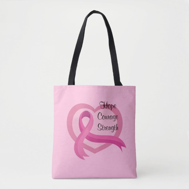 Breast Cancer Awareness Tote Bag (Front)
