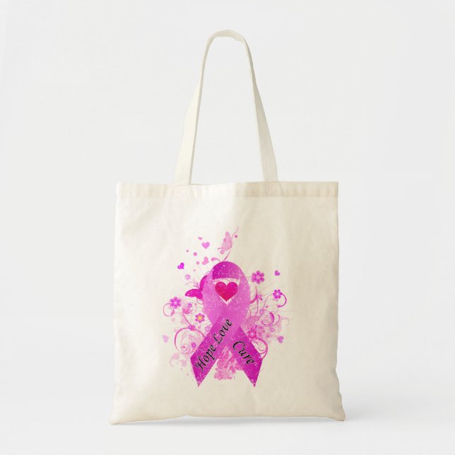 Breast Cancer Awareness Tote Bag (Front)