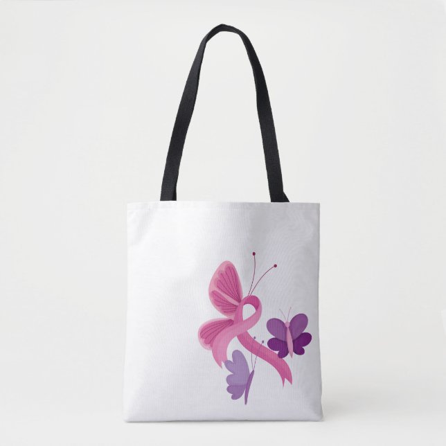 Breast Cancer Awareness Tote Bag (Front)