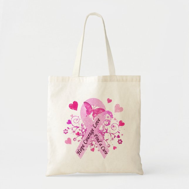 Breast Cancer Awareness Tote Bag (Front)