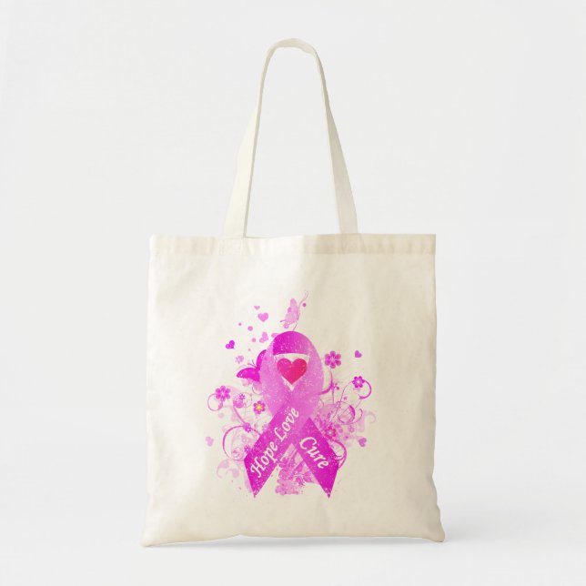 Breast Cancer Awareness Tote Bag (Front)