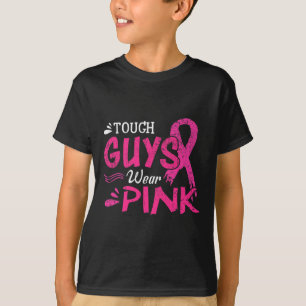 Breast Cancer Awareness Tough Guys Wear Pink T-Shirt