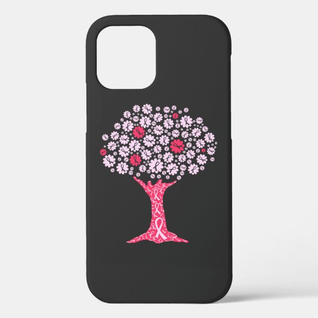 Breast Cancer Awareness Tree Case-Mate iPhone Case (Back)