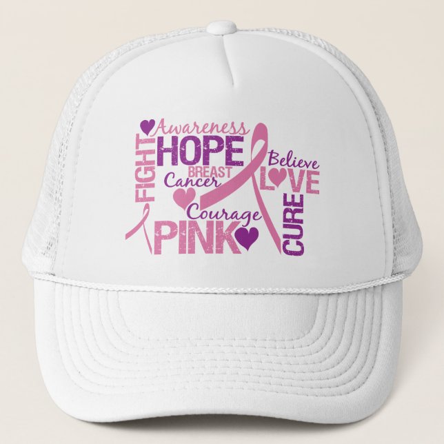 Breast Cancer Awareness Trucker Hat (Front)
