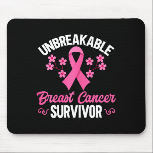 Breast cancer Awareness Unbreakable Breast Cancer  Mouse Pad