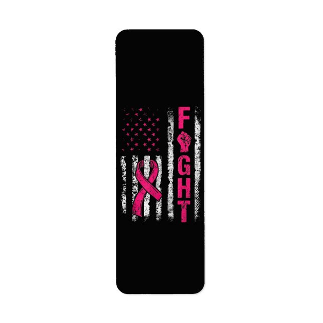 Breast Cancer Awareness USA Flag (Front)