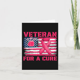 Breast Cancer Awareness Veteran For A Cure America Card