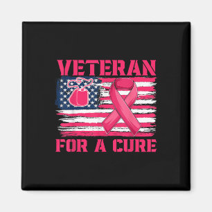Breast Cancer Awareness Veteran For A Cure America Magnet