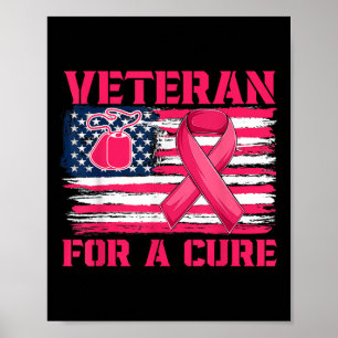 Breast Cancer Awareness Veteran For A Cure America Poster