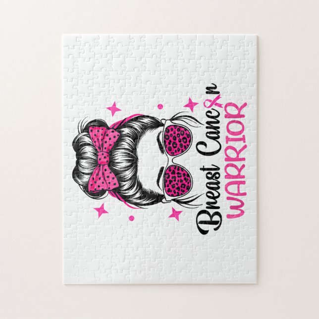 Breast Cancer Awareness Warrior  Jigsaw Puzzle (Vertical)
