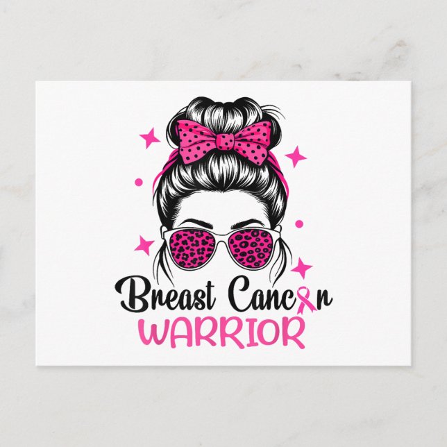 Breast Cancer Awareness Warrior Postcard (Front)