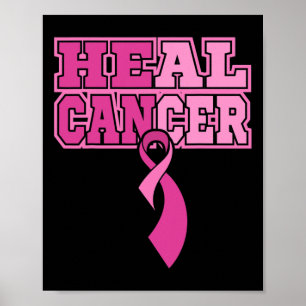 Breast Cancer Awareness World Cancer Day HEAL CANC Poster