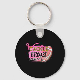 Breast Cancer Awarness-tackle Breast Cancer Footby Key Ring