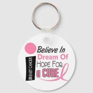 Breast Cancer BELIEVE DREAM HOPE Key Ring