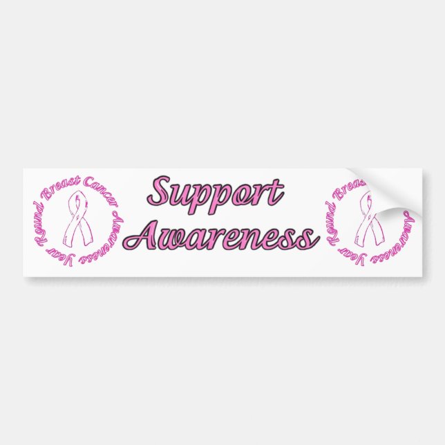 Breast Cancer Bumper Sticker (Front)