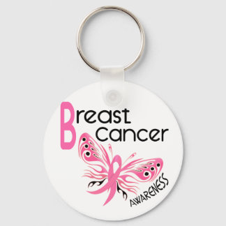 Breast Cancer BUTTERFLY 3.1 Key Ring