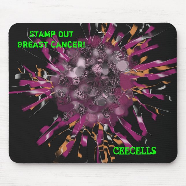 Breast Cancer Cell, CEECELLS Mouse Pad (Front)