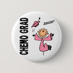 Breast Cancer CHEMO GRAD 1 6 Cm Round Badge