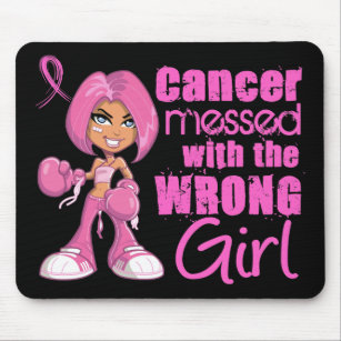 Breast Cancer Combat Girl 1 Mouse Pad