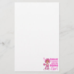 Breast Cancer Combat Girl 1 Stationery