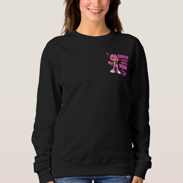 Breast Cancer Combat Girl 1 Sweatshirt (Front)