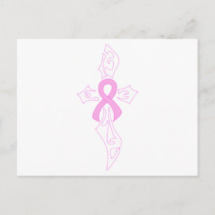 Breast Cancer Cross Postcard