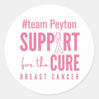breast cancer custom name Stickers Labels