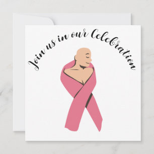 Breast Cancer End of Chemo Party Invitation
