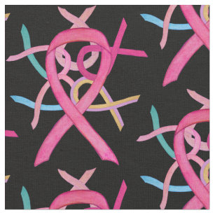 Breast Cancer Awareness Ribbon Fabric