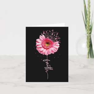 Breast Cancer Faith Sunflower Breast Cancer Awaren Card