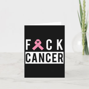 Breast Cancer Fight Cancer Ribbon 1 Card