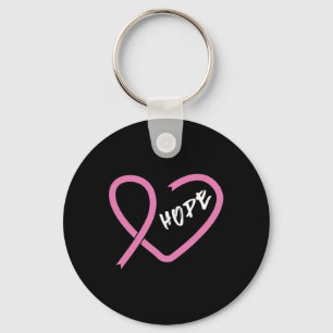 Breast Cancer Fight Cancer Ribbon 1 Key Ring