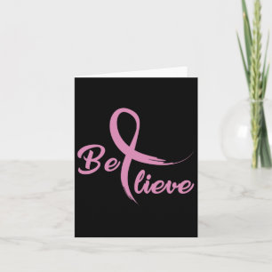 Breast Cancer Fight Cancer Ribbon Card