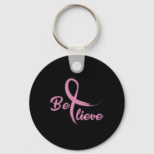 Breast Cancer Fight Cancer Ribbon  Key Ring