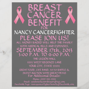 Breast Cancer Fighter Benefit Flyer