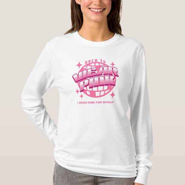 Breast Cancer Fighter Pink Ribbon Inspirational T-Shirt (Front)