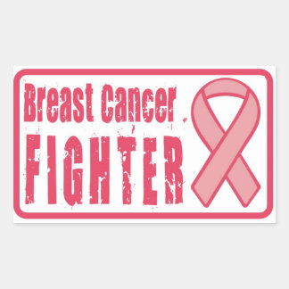 Breast Cancer Fighter Rectangular Sticker