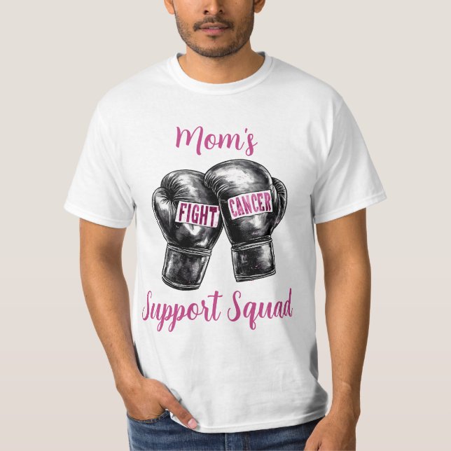 Breast Cancer Fighter Support Squad T-Shirt (Front)