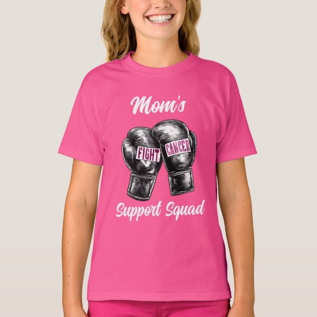Breast Cancer Fighter Support Squad T-Shirt (Front)