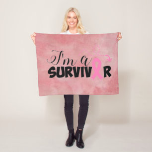 Breast Cancer Fleece Blanket