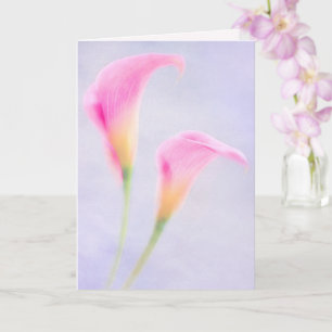Breast Cancer Floral Pink Greeting Card
