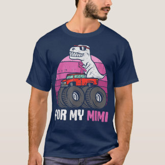 Breast Cancer For My Mimi Vintage TRex Dinosaur On T-Shirt