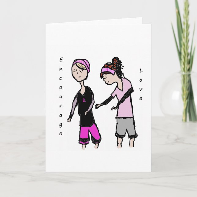 Breast Cancer Friendship Encouragement Card (Front)