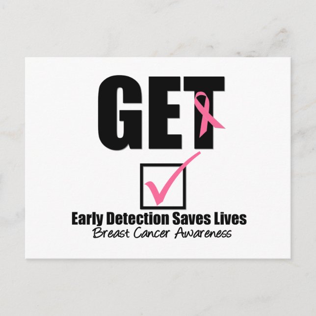 Breast Cancer Get Checked v2 Postcard (Front)