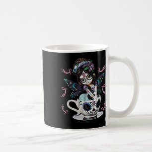 Breast Cancer Girl Sugar Skull Costume Halloween G Coffee Mug