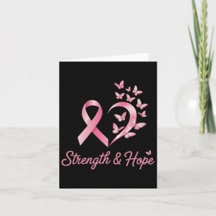 Breast Cancer Heart Butterfly's Awareness Women Card