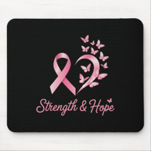 Breast Cancer Heart Butterfly's Awareness Women Mouse Pad