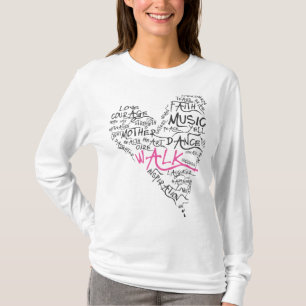Breast Cancer Heart T-Shirt