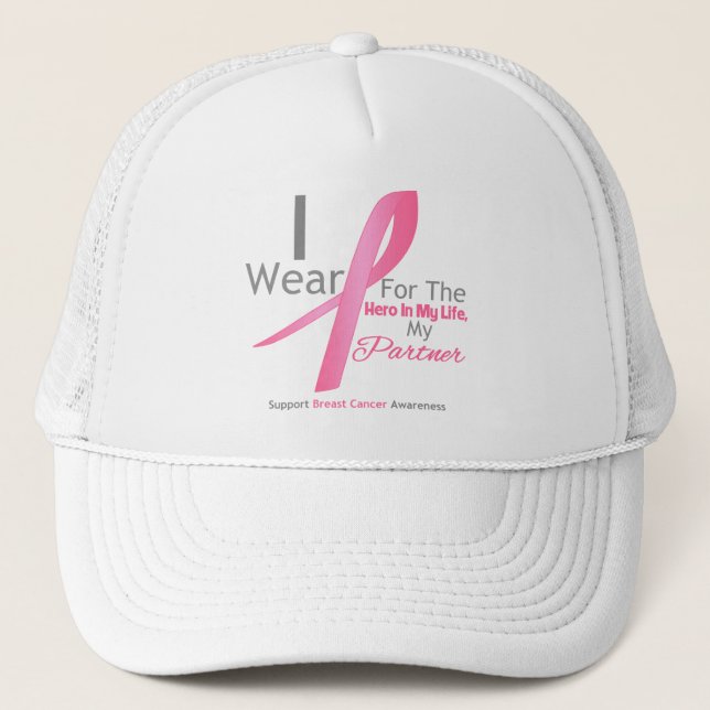 Breast Cancer Hero - Partner Trucker Hat (Front)